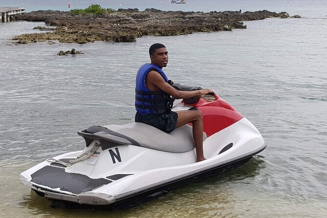 Self-Guided Waverunner Adventure for Single and Double riders - Pausing for snorkeling and marine life